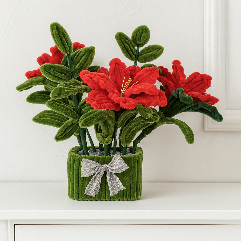 Pot de fleurs poincettia