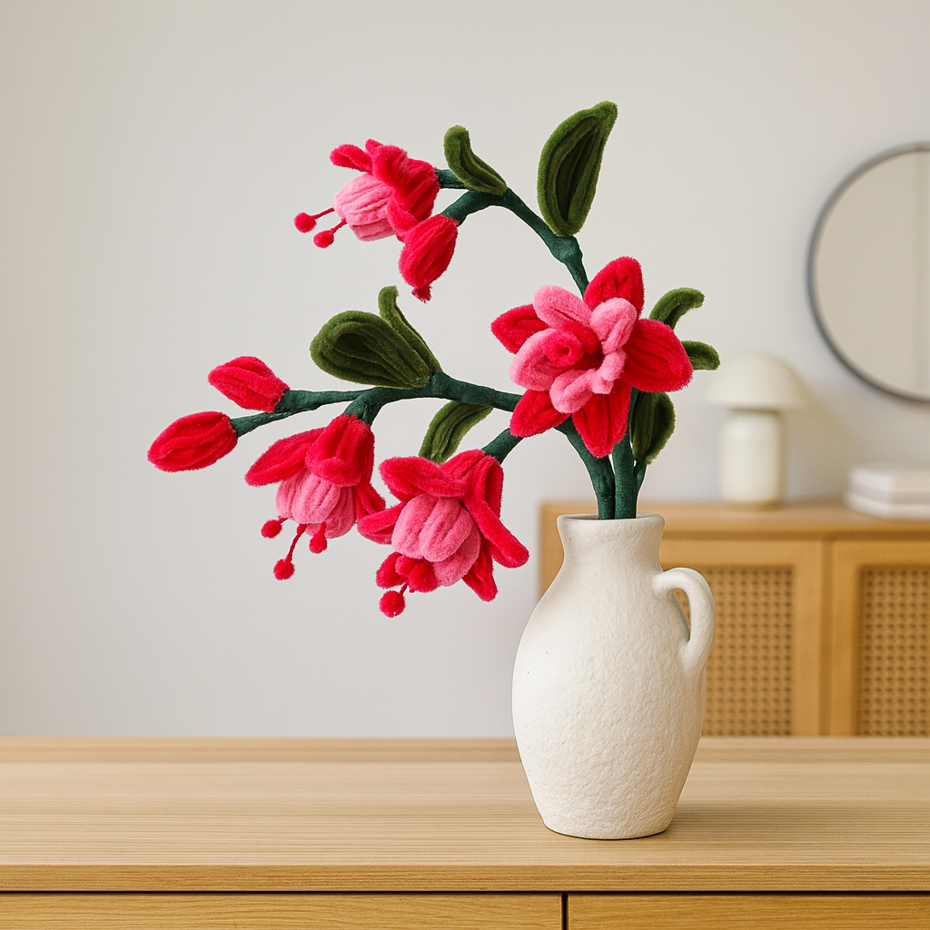 Bouquet de tiges fuschia