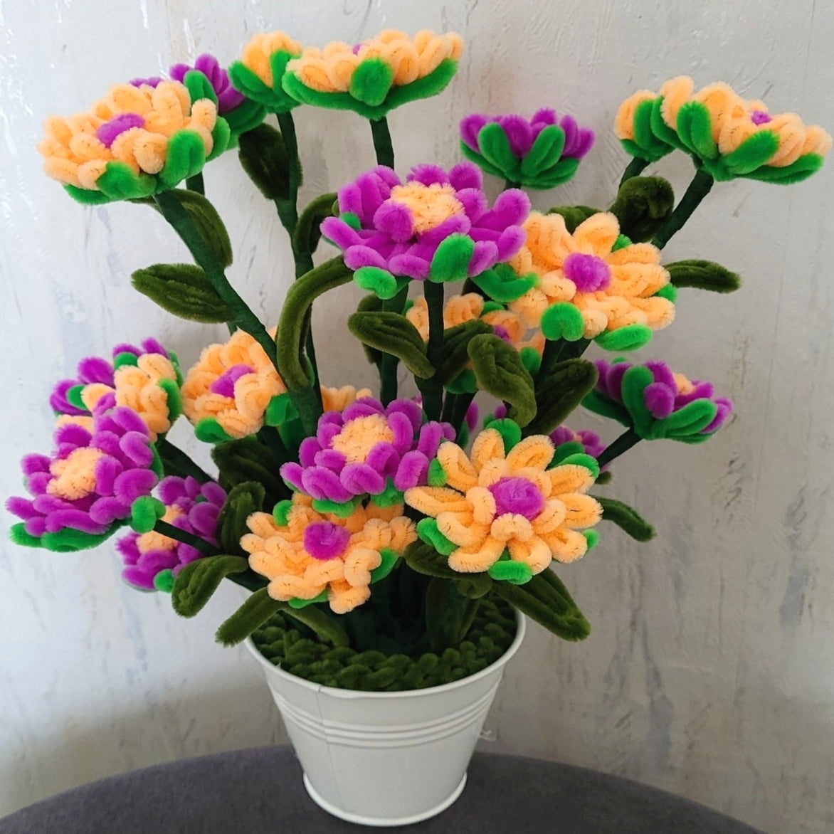 Pot de petites fleurs